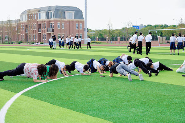Morning exercise,Hiba Academy Nantong